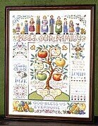 Bless Our Family Sampler - Cross Stitch Pattern
