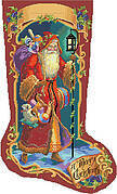 Father Christmas Stocking - Cross Stitch Pattern