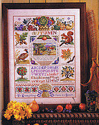Autumn Harvest Sampler - Cross Stitch Pattern