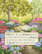 Serenity Prayer - Christian Cross Stitch Pattern