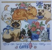 One Can Never Have Too Many Cats - Cross Stitch Pattern