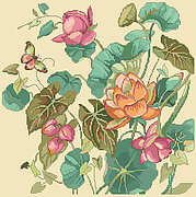 Lotus Flower - Cross Stitch Pattern
