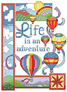 Life is an Adventure - Cross Stitch Pattern