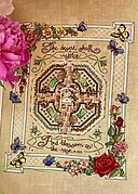 Rose Garden - Christian Cross Stitch Pattern