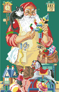 Santa's Workshop Picture - Cross Stitch Pattern