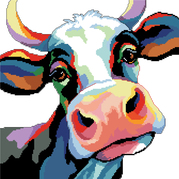 Colorful Cows - Cross Stitch Pattern