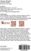 Autumn Sampler - Embroidery Pattern