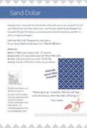 Sand Dollar - Quilt Pattern
