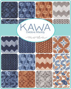 Kawa Rust - Sumida Geometric Shibori - Quilt Fabric