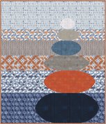 Kawa Rust - Sumida Geometric Shibori - Quilt Fabric