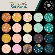 Koi Pond Mint - Smile and Wave - Quilt Fabric