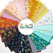Koi Pond Mint - Smile and Wave - Quilt Fabric