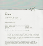 Aviator - Quilt Pattern