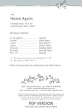 Home Again - Quilt Pattern