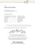 Mountainside - Quilt Pattern