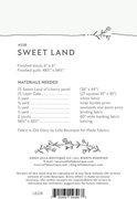 Sweet Land - Quilt Pattern