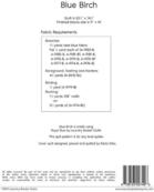 Blue Birch - Quilt Pattern