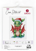 The Happy Dragon - Christmas Cross Stitch Kit 