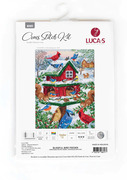 Blissful Bird Feeder - Christmas Cross Stitch Kit