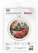 Little House in The Forest - Cross Stitch Kit with Hoop