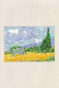 Van Gogh A Wheatfield with Cypresses - Cross Stitch Kit