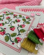 Strawberry Fayre Biscornu - Cross Stitch Pattern