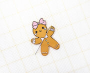 Gingerbread Girl - Christmas Magnetic Needle Minder