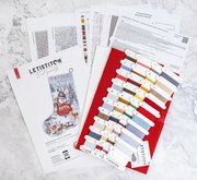 Please Stop Here Stocking - Christmas Cross Stitch Kit , different perspective #2. Select this picture to zoom in