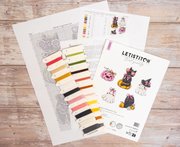 Boo Crew Ornaments 5pcs - Halloween Cross Stitch Kit 