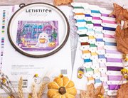 Pumpkin Latte Nights - Halloween Cross Stitch Kit