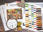 Playful Paws Workshop - Cross Stitch Kit , different perspective #2. Select this picture to zoom in