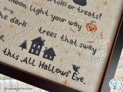 'Tis the Night - Halloween Cross Stitch Pattern, different perspective #2. Select this picture to zoom in