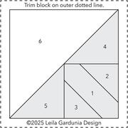 3" Scrappy Triangle Foundation Paper