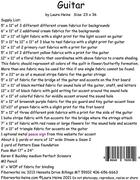 Guitar Collage - Quilt Pattern