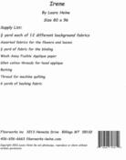 Irene - Quilt Pattern