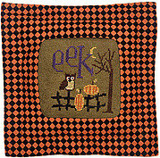 Eek Boo Hiss (with buttons) - Cross Stitch Pattern