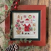 Sampler Claus - Lizzie Kate Christmas Cross Stitch Pattern