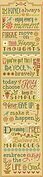 3 Little Words - Never Give Up - Cross Stitch Pattern