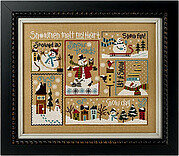 6 Fat Men Series - Snowed In - Cross Stitch Pattern