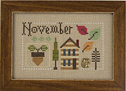 Yearbook - November & December - Cross Stitch Pattern