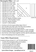 Gypsy Pillow - Quilt Pattern
