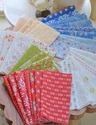 Larkspur and Linen - Charm Pack, different perspective #3. Select this picture to zoom in