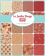 Le Jardin Rouge Leaves Pearl Roche - Quilt Fabric, different perspective #1. Select this picture to zoom in