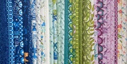 Legendary Love Pagoda - Navy - Quilt Fabric