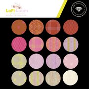 Lofi Loom Wovens Vivid Pink Geometric - Quilt Fabric, different perspective #1. Select this picture to zoom in
