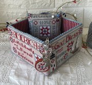American Patriotic Sewing Basket - Cross Stitch Pattern