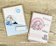 Eline's Storks And Babies - Clear Stamp and Die Set