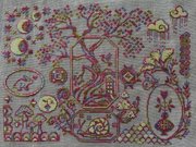 Woodland Whimsy Sampler - Cross Stitch Pattern, different perspective #1. Select this picture to zoom in