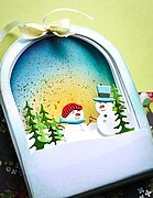 Snowglobe Backer - Christmas Craft Die
