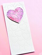 Slim Pinpoint Heart Plate - Craft Die